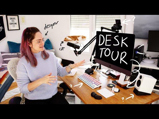 Desk setup for remote design work | 2022 workstation tour