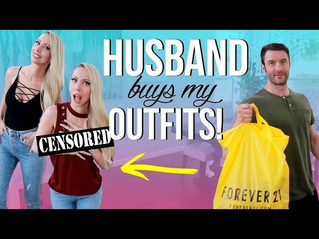 HUSBAND BUYS MY OUTFITS! Shopping Challenge 2017