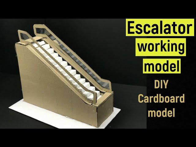 Escalator working model | science projects | escalator model making | diyas funplay | diy | how to