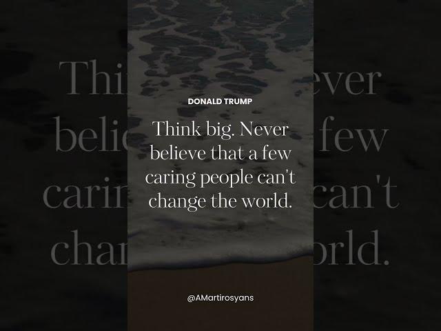 Think big. Never believe that... #shorts