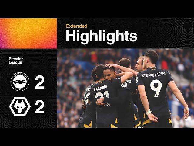 A dramatic late comeback! | Brighton & Hove Albion 2-2 Wolves | Extended Highlights