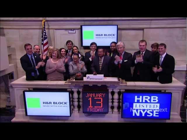 H&R Block Kicks Off 2012 Tax Season and rings the NYSE Opening Bell
