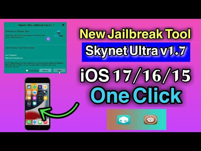 FREE iOS 17/16/15 Jailbreak Tool iPhone 6s to iPhone X