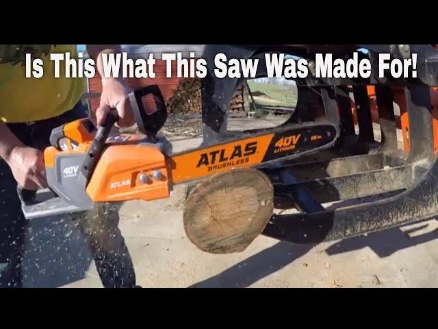 This Is What This Saw Was Meant To Do, Atlas 40v Battery Chainsaw #156