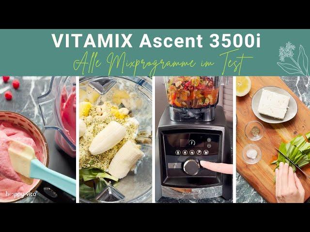 Vitamix Ascent 3500i - alle Mixprogramme im Test