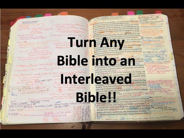 Adding Blank Pages to your Bible