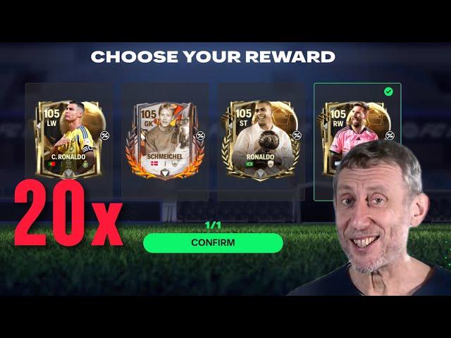 101-105 Picks Are Back (20X)  + Balloon d’Or￼ & Trophy Titans Pack Opening #fcmobile