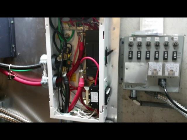 Off-Grid Solar Backup Power System:  Midnight Solar DC Disconnect Box