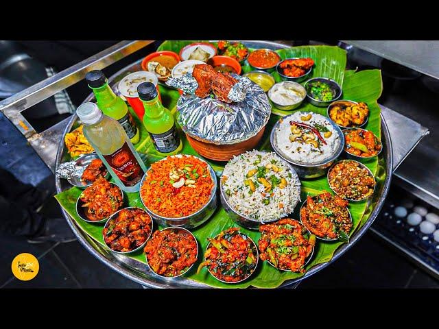 Win 1 Lakh Cash Prize Finish This Guntur Biggest Bahubali 30+ Non-Veg Item Thali l Street Food