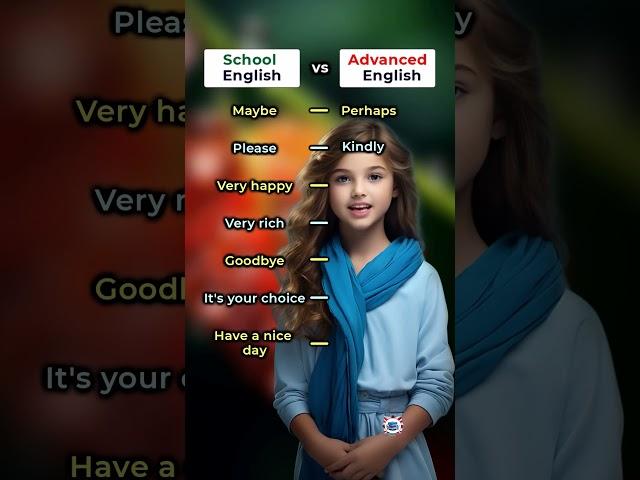 School English vs Advanced English #improveenglish #esllearners #englishlearning