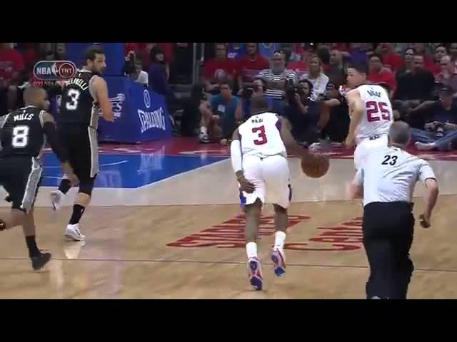 Chris Paul Injury | Spurs vs Clippers | Game 7 | May 2, 2015 | 2015 NBA Playoffs