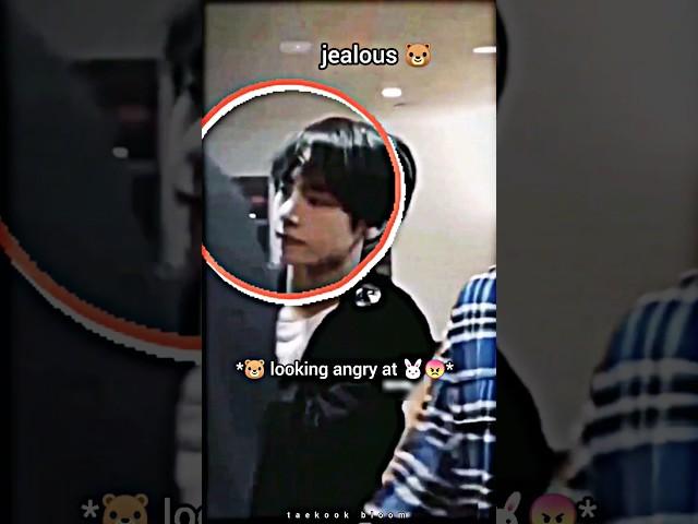 When Taehyung got jealous  He looked so angry ‼️ #shorts #taekook