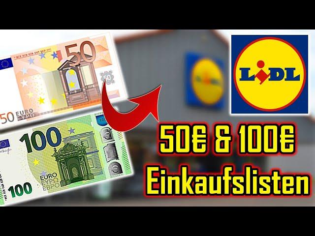 LIDL 50€ & 100€ FEUERWERK EINKAUFSLISTEN | Das würde ich mir kaufen!