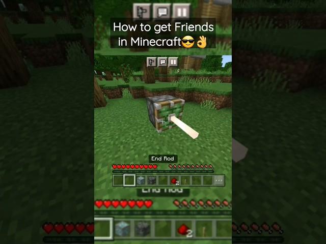 How to get Friends in Minecraft #shorts