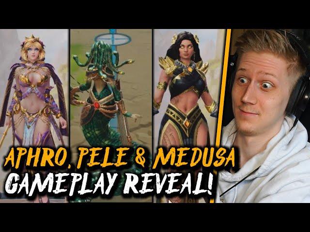 APHRODITE, PELE & MEDUSA IN-GAME SHOWCASE - SMITE 2
