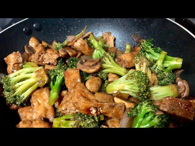 Stir Fry Broccoli and Mushrooms with Tofu | Easy Vegetable Recipes