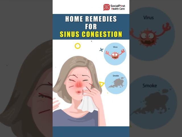 Best Home Remedy for Sinus Congestion || Breathe Easy || Socialpost Healthcare #shorts #healthtips