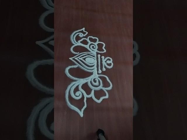 Easy and simple daily rangoli designs | Dots Friday Muggulu | Simple Side border rangoli designs