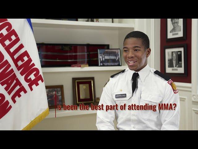 "The most important thing I've learned at MMA ..." (Cadet Viewpoint: Trae Griffiths '26)