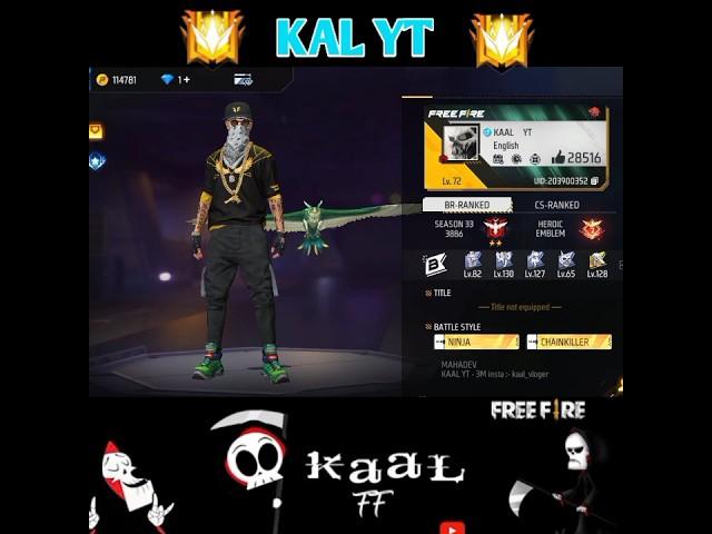 Kaal yt  uid number free fire || Kaal yt uid no || #viral