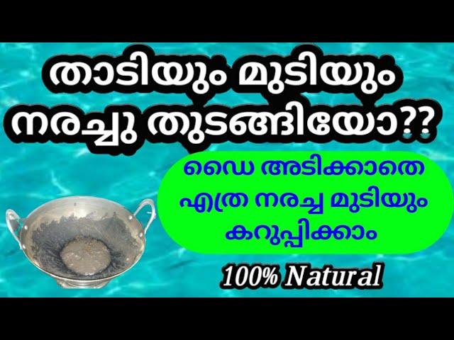 നര മാറാൻ ഇതൊന്നു മാത്രംമതി l Turn White Hair to Black Naturally l Home Remedy For Premature Greying