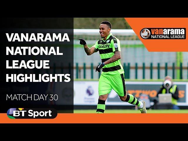 Vanarama National League Highlights Show: Matchday 30