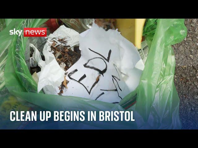 UK riots: Clean up begins in Bristol after night of violence