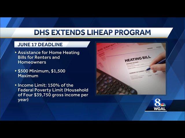 Pennsylvania Department of Human Services extends deadline for low-income home energy assistance ...