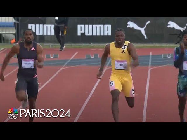 Noah Lyles wins 100m at Bermuda Grand Prix, 'excited to finally be getting there' | NBC Sports