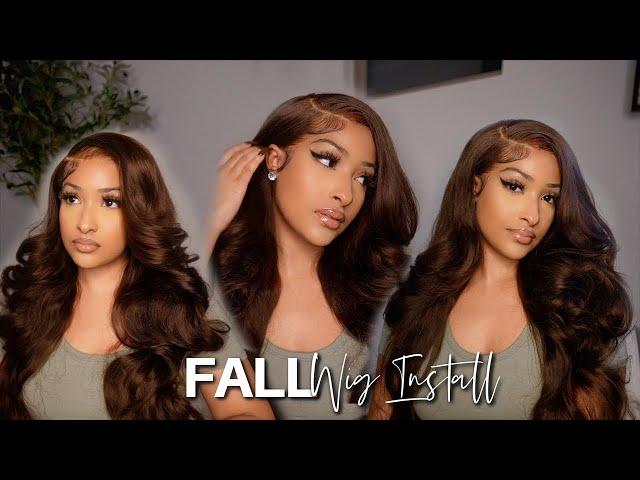 THE PERFECT FALL BROWN WIG INSTALL | Kennedy Cymone X ALIPEARL HAIR