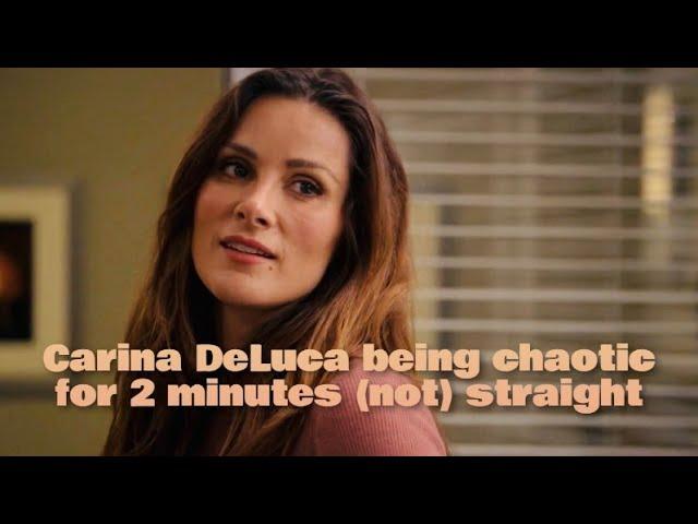 Carina DeLuca being chaotic for 2 minutes (not) straight