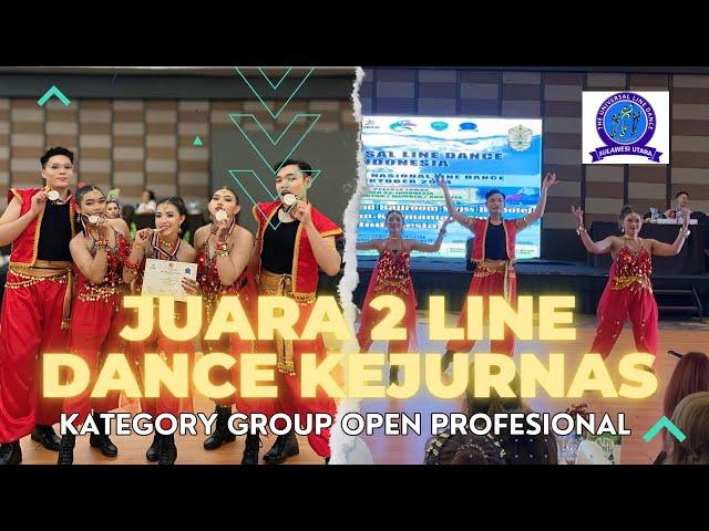 ULD MANADO Juara 2 Grup Open Profesional Kejuaraan Nasional Universal Line Dance Kaltim 2024