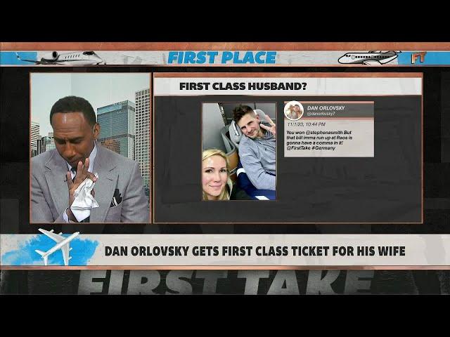 Dan Orlovsky gets First Class ticket for his wife ️ Stephen A. reacts | First Take