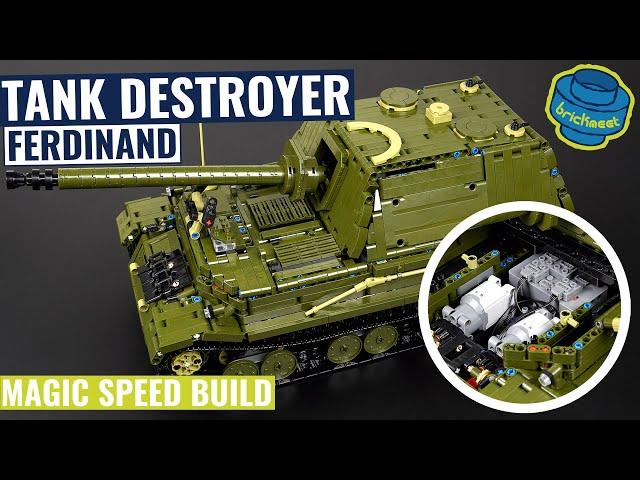 Massive Tank Destroyer Ferdinand + Subsequent Motorization - TGL 4012 (Speed Build Review)