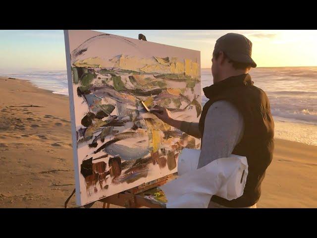 Plein air painter Nathanael Gray at Kay Contemporary Art in Santa Fe, New Mexico