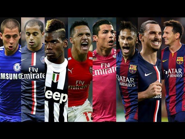 Best Football Skills 2015 ● Ronaldo ● Neymar ● Messi ● Hazard ● Sanchez ● Pogba ● Ibrahimovic HD