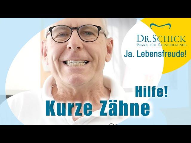 Kurze Zähne! Helfen Veneers, Zahnverlängerung? Zahnarzt Dr. Schick hilft