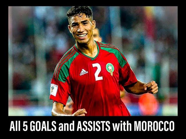 All Goals and Assists Achraf Hakimi with morocco Lions Atlas 