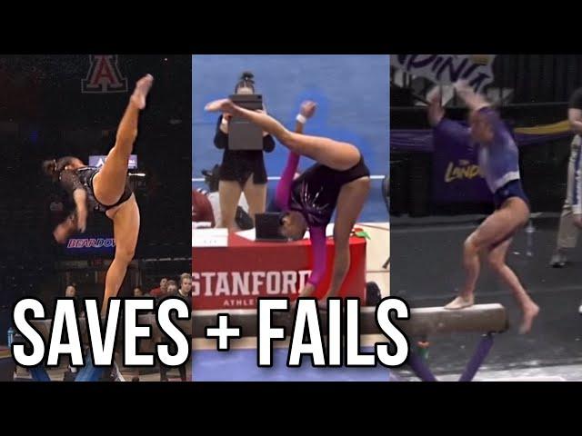 NCAA Gymnastics Saves and Fails 2022