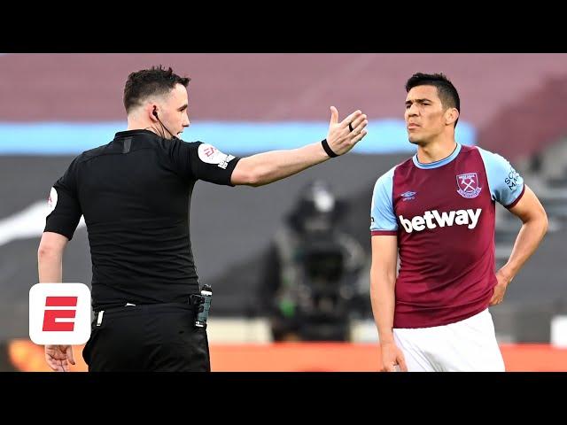 Fabian Balbuena red card RESCINDED after West Ham vs. Chelsea VAR controversy | ESPN FC