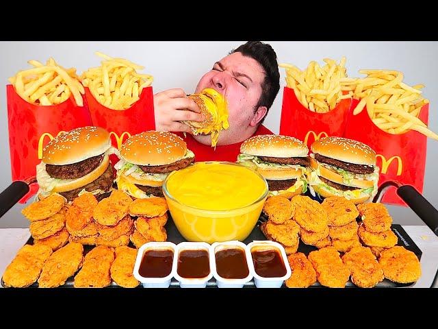 Extra Cheesy McDonald's • MUKBANG