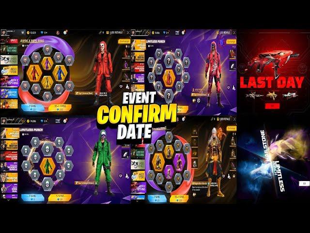 All criminal bundle return | Diwali event 2024 free fire | Next evo vault event |Rank free rewards