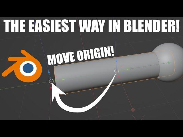 Easiest way to move origins in Blender ( Transform origin / pivot point / axis / center )