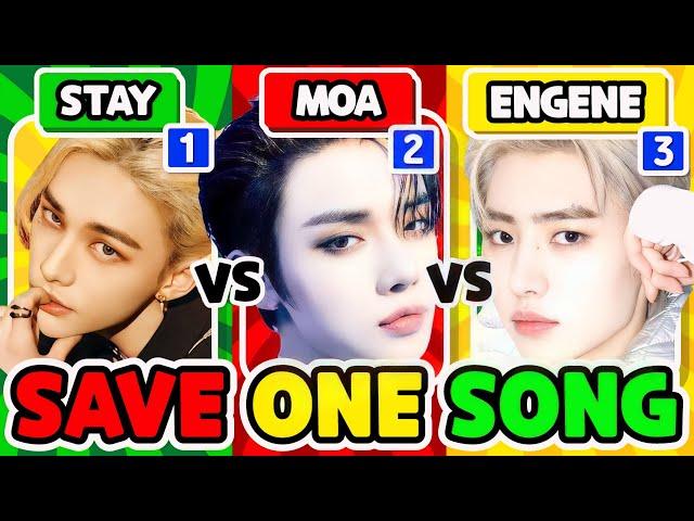 SAVE 1 SONG: STRAY KIDS vs TXT vs ENHYPEN  [ KPOP QUIZ PARTY ]