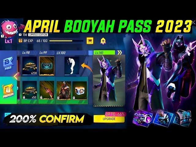 APRIL BOOYAH PASS FREE FIRE 2023 | SEASON 4 BOOYAH PASS FREE FIRE | NEXT BOOYAH PASS IN FREE FIRE