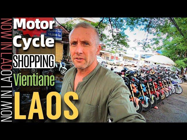 Motorcycle Shopping in Vientiane Laos | Now in Lao