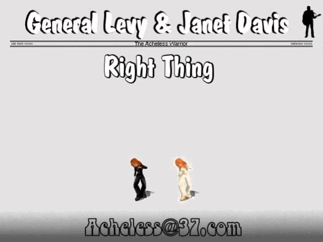 General Levy & Janet Davis - Right Thing