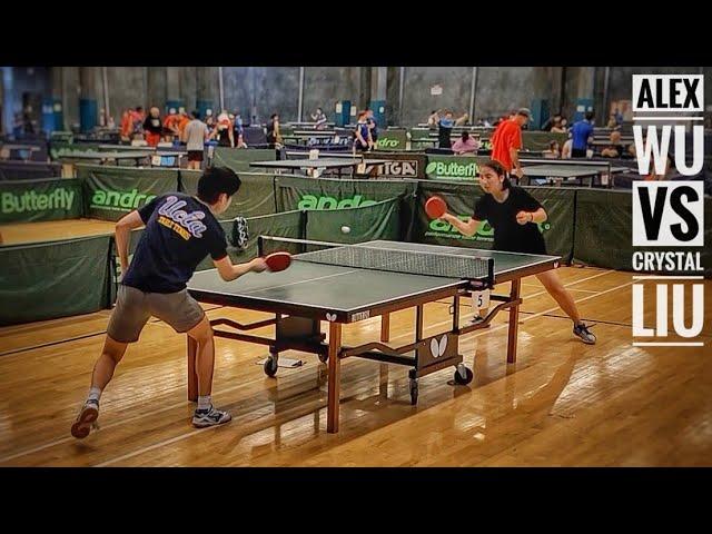 Alex Wu (2323) vs Crystal Liu (2295) // San Diego Paddle Palace Open - U19 Group Stage