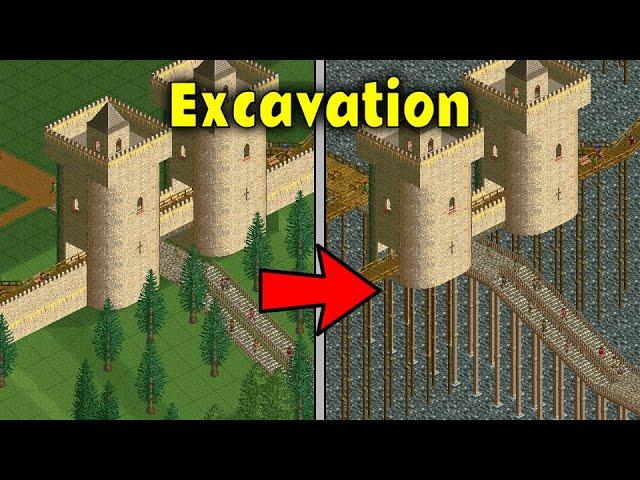 Is it possible to excavate Crazy Castle before beating it?