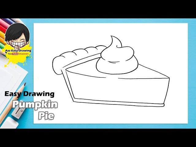 Easy Drawing Pumpkin Pie Simple